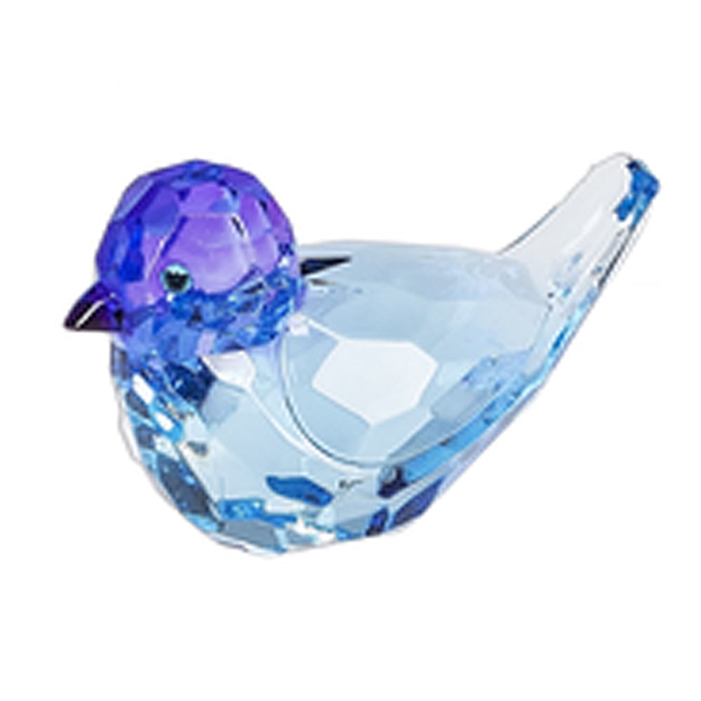 Itty Bitty Faux Crystal Birdie Blue Body and Purple Beak By Ganz