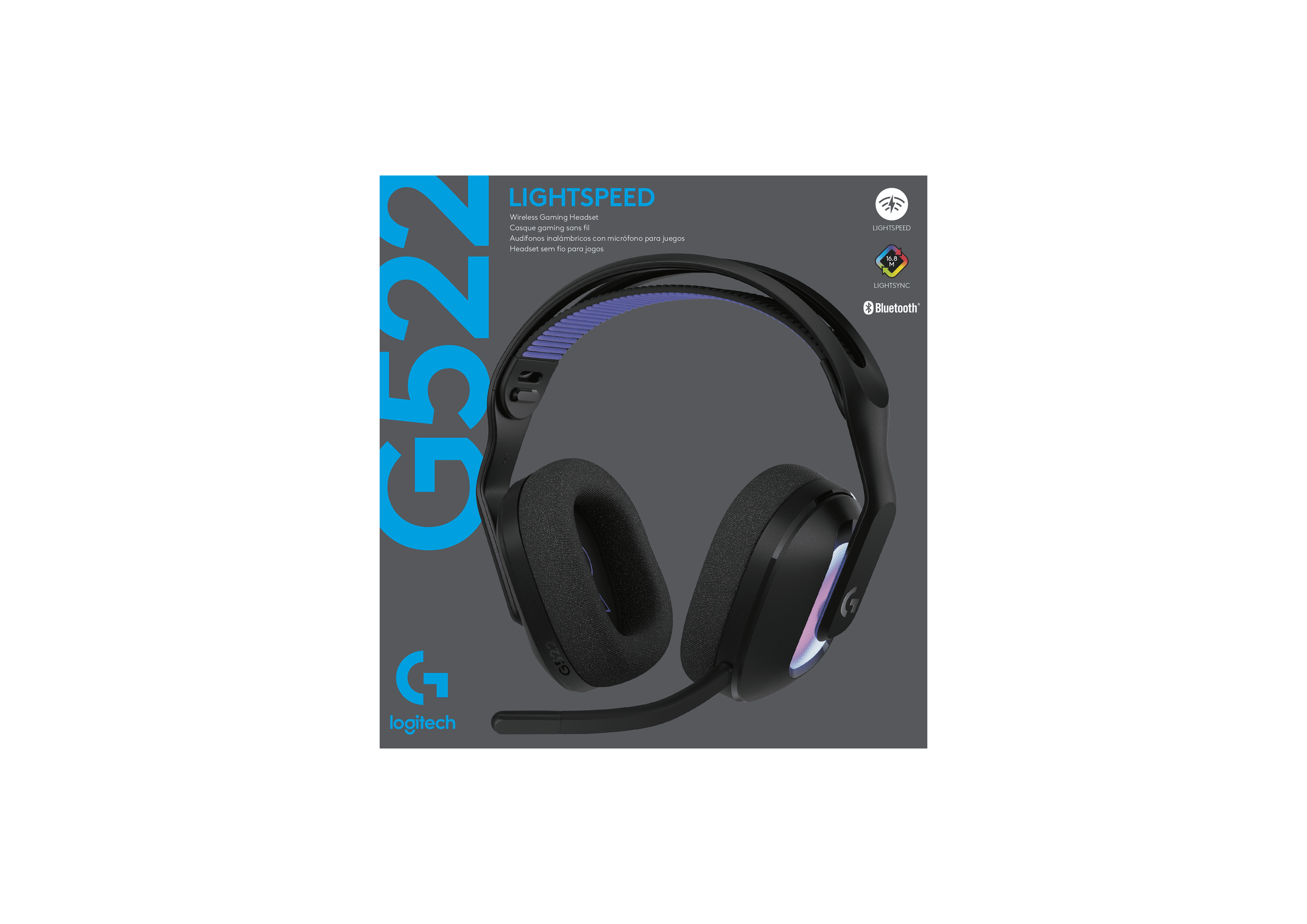 Logitech G522 LIGHTSPEED Wireless Gaming Headset, LIGHTSYNC RGB Logitech G522 LIGHTSPEED Wireless Gaming Headset, LIGHTSYNC RGB