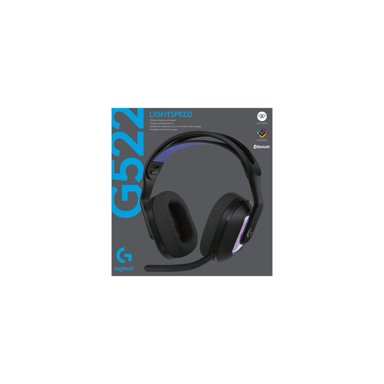 Logitech G522 LIGHTSPEED Wireless Gaming Headset, LIGHTSYNC RGB