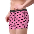 thumbnail image 2 of Daiia Rose red polka dots Men's Underwear Boxer Briefs, Cotton Stretch Moisture-Wicking Underwear-X-Large, 2 of 5