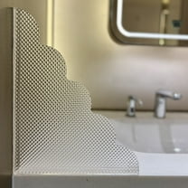 2 Pack Updated Shower Splash Guard, Large Splash Guards for Bathtub/ Silicone Base and Acrylic Plate, Keep Water in Shower or Bath, Shower Corner Splash Guard