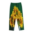 thumbnail image 4 of Sigee Sunflowers in Bucket Print Women's Soft Pajama Pants - Breathable and Comfortable Lounge Sleep Bottoms with Elastic Waistband and Pockets-Medium, 4 of 9