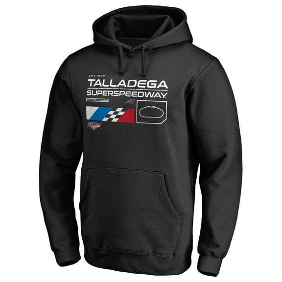 Men's Black Talladega Superspeedway ISC Track Pullover Hoodie