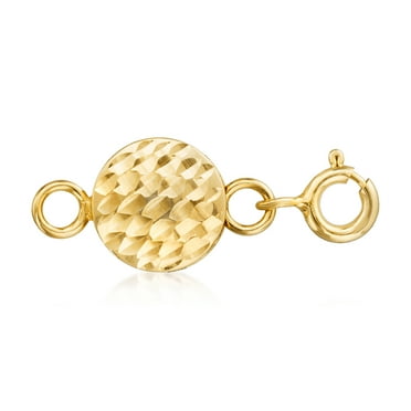 Ross-Simons Italian 18kt Gold Over Sterling Diamond-Cut Magnetic Clasp Converter, Women's, Adult