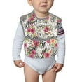 thumbnail image 6 of Susaid Roses Mixed Zebra Print Bibs for Babies Toddlers Adjustable Waterproof Free Soft Durable Bibs for eating with Large Pocket Food Catcher, 6 of 8