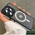 thumbnail image 3 of Luxury Magsafe Two Tone Acrylic Matte Phone Case For IPhone 16 15 14 13 12 11 Pro Max Plus New Magnetic Wireless Charging Cover Green Color For IPhone 15, 3 of 6