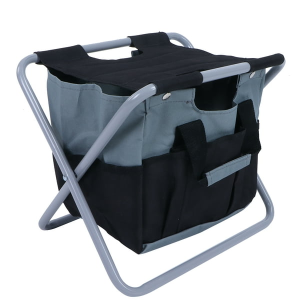 Wear-resistant Gardening Chair, Convenient Carrying Camping Chair Bag, For  Camping Fishing Grey Black