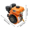 thumbnail image 2 of 4 Stroke Single Cylinder Air-cooling Manual Start Diesel Engine Speed 3000 rpm, 2 of 12