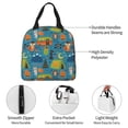 thumbnail image 3 of Easygdp Animals In Camping Premium Insulated Lunch Bag - Waterproof Oxford Cloth, Aluminum Foil Lining, Large Capacity, Front Pocket, Unisex for Work, School, Outdoor Activities, Picnics, 3 of 5