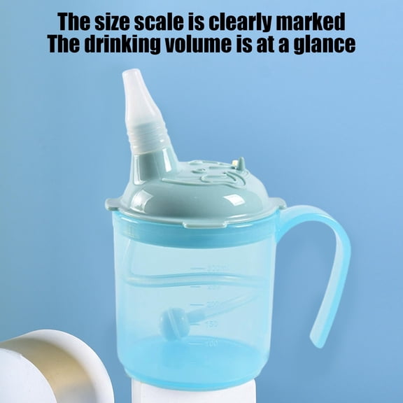 Anti Choking Feeding Cup, Multifunctional Bedridden Patient Anti Choking Straw Cup, Leakproof Elderly Pregnant Woman Care Cup, Drinking Tool for Hospital Home and Personal Care