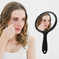 Momihoom Hand Mirror, Double-Sided Handheld Mirror 1X/3X Magnifying Mirror with Handle