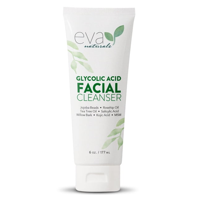 Limpiador facial Eva Naturals Ácido glicólico con ácido salicílico 180 ml