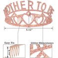 thumbnail image 2 of Baby Shower Decoration for Girl, Mother To Be Tiara Crown Pink, Baby Shower for Girl, Growing A Princess Sash, Dad To Be Pin, Pink Baby Shower Party Favors Decorations Gift, Mother to be Sash, 2 of 7