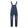 thumbnail image 3 of Blekii Men's Denim Overalls, Suspenders Style Jumpsuit with Multiple Pockets, Baggy Fashion Jeans for Streetwear, Unique Statement Piece, Functional Yet Stylish Overalls for Work Or, 3 of 6