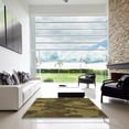 thumbnail image 7 of Ahgly Company Machine Washable Indoor Rectangle Transitional Dark Yellow Green Area Rugs, 5' x 7', 7 of 7