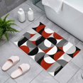 thumbnail image 6 of Vintage Mid-Century Door Mat 16x24 Inch Modern Abstract Geometric Red Gray Entryway Rug with Non-Slip Rubber, Front Door Rug Indoor Floor Mats for Living Room Bathroom Bedroom Home Office, 6 of 9