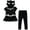 Black panther, variant on Marvel Spider-Man Miles Morales Little Girls Cosplay T-Shirt Dress and Leggings Outfit Set