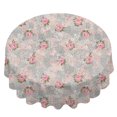 thumbnail image 2 of Pioneer Flower Floral Print Pattern Round Tablecloth 60 X 60 Inch, Wrinkle Resistant Wipeable Table Cloth for Kitchen Dining Picnic Patio Party, 2 of 6