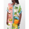 thumbnail image 7 of Women's Casual Two-Piece Set Floral Print Shirt and Pants Set, 7 of 7