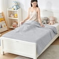 thumbnail image 5 of Cooling Comforter Twin Size, Cool Sleeping Skinfriendly Washable Summer Blanket for Night Sweats Hot Sleeper Gray, 5 of 6