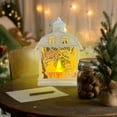 thumbnail image 6 of Herunwer Christmas Decorations Retro Handheld Nightlight LED Ornament Christmas Tree Hanging Decoration Border Showcase Props Christmas Table Lamp for Christmas Dreamy Table Lamp, 6 of 6
