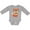 AC-Heather Grey, variant on Cute Hipster Fox Boys or Girls Long Sleeve Baby Bodysuit