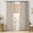 Cream White, variant on Pinch Pleated Thick Linen Curtains 105 Inches Long 2 Panels for Living Room Bedroom, Pinch Pleat Drapes Back Tab Light Filtering Floor to Ceiling Semi Sheer Natural Farmhouse Window Curtains