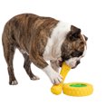 thumbnail image 3 of One Paw, Wheel & Bone Nylon Chew Dog Toy, Fun and Interactive, Yellow, for Dogs, 3 of 7