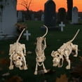 thumbnail image 1 of Yescom 2 Pcs Teckel Posable et 1 Pcs Squelette de Chat Taille Réelle Animal de Compagnie Décoration de Jardin Halloween, 1 of 10