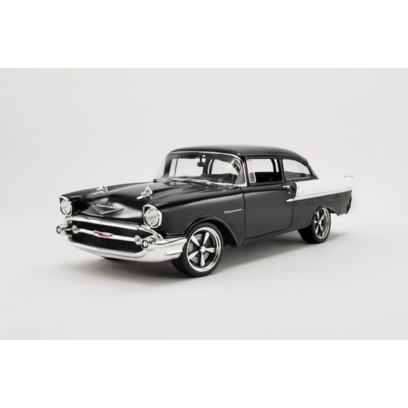 1957 Chevy 150 Restomod Hourglass, Black - Acme A1807012 - 1/18 scale Diecast Model Toy Car