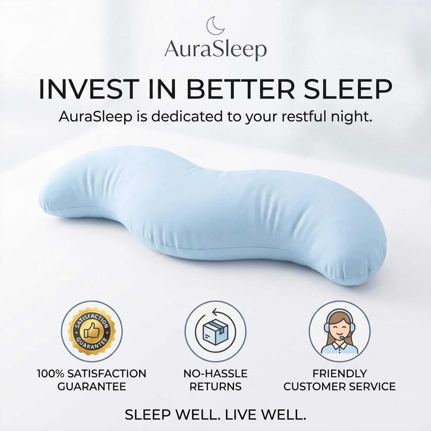 Pea Pod Body Pillow for Adults, Ergonomic Long Hugging Pillow for Side Sleepers, Soft Full Body Support Cushion with Removable Washable Cover for Bed and Sofa