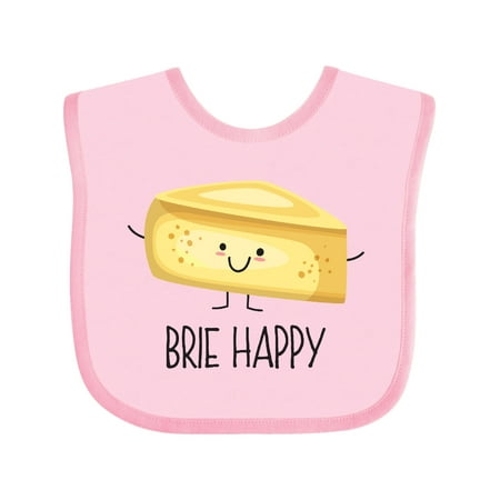 

Inktastic Brie Happy Gift Baby Boy or Baby Girl Bib