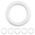 thumbnail image 1 of 6Pcs Craft Rings for Diy Craft Wreath White Polystyrene Handicraft Enthusiasts, 1 of 8
