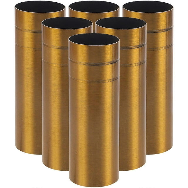 6pcs Chandelier Lamp Base Sleeves Metal Candle Light Socket Covers Iron Candelabra Base Lighting Fixture Accessories