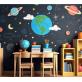 thumbnail image 4 of Space Themed Colorful Chalk Style Backdrop Banner Decorations for Classroom Party Study Room Wall Background Photo Booth Props, 4 of 6
