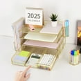 thumbnail image 6 of Desk Organizers and Accessories with File Holder, Desk Accessories & Workspace Organizers with Drawer and  Pen Holder, Paper Organizer for Office Supplies, 6 of 7