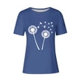 thumbnail image 4 of Kaemgyyd T-Shirt Grande Taille pour Femmes, Mignon, à Imprimé Graphique, Col Rond, Doux, Léger, Manches Courtes, 4 of 4