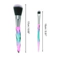 thumbnail image 2 of Unique Bargains 10 Pcs Convenient Makeup Brush Set for Business Travel Green Brown Artificial Fiber Wool Plastic, 2 of 5