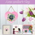 thumbnail image 2 of Less Than 5 Wreath Front Sign Heart-Shaped Door Mother'S Welcome Sign Creative Happy Day Home Decor, 2 of 8