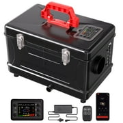 Audew Diesel Air Heater, 12V DC & 110V AC 8KW Horizontal All-In-One Portable Parking Heater with App Control, Altitude Modeand Automatic Start and Stop for RV Garage Camper 2026 Upgraded,Black