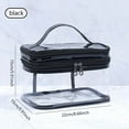 thumbnail image 3 of Bolsa de maquillaje Xihbxyly Doble capa Portátil y multifuncional, 3 of 7