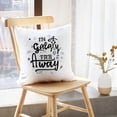 thumbnail image 5 of LALILO Throw Pillow Covers Galaxy Away Space Travel Quote Sign Banner Cushion Cover 18" x 18", 2 Pack, 5 of 6
