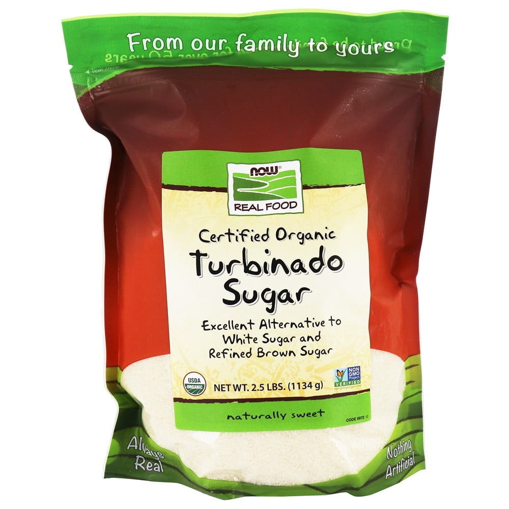 NOW Foods NOW Real Food Organic Turbinado Sugar 2.5 lbs. Walmart