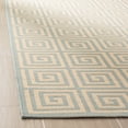 thumbnail image 3 of Safavieh Linden Joetta Geometric Indoor/Outdoor Runner Rug, Cream/Aqua, 2'2" x 8', 3 of 8