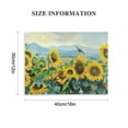 thumbnail image 3 of Acheng Sunflower Wall Art Canvas Flowers Yellow Picture Rustic Floral Field Landscape Painting, Countryside Framed Artwork for Living Room Bedroom Bathroom Dinnng Room Office Home Decor  16x12in, 3 of 6