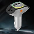 thumbnail image 4 of SPRING Car Fast Charger Adapter Car MP3 Player FM Transmitter Wireless Handsfree White, 4 of 7