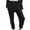 Black, variant on LLYwey Linen Pants Spring and Summer Women's Button Elastic Waist Solid Fashion Casual Jeans Pants Straight Leg Pants Female Long Pant Style H1598 Pinks L