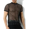 thumbnail image 1 of Playera De Malla Para Hombre Sexy Transparente Casey Kevin, 1 of 6