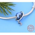 thumbnail image 3 of Pulsera Plata de Ley 925 Planeta Azul Love Moon Charm Sincero Electrónica, 3 of 4