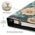 thumbnail image 3 of FORMRS 3 Ring Photo Album 4"x6" Self Adhesive Large Capacity PU Leather Cover, Flowers Cat, 3 of 8
